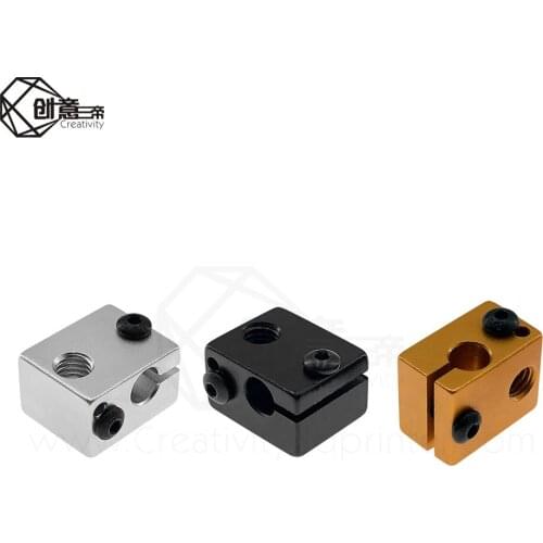 Aluminium V6 Heat Block For V5 V6 J-head Extruder HotEnd 3D Printers Parts Heater Hot End Heating Accessories 20*16*12 mm