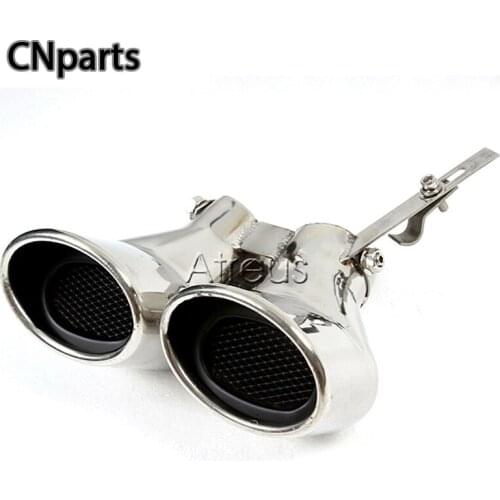 Auto Parts 1PCS For Mercedes W203 C240 C320 2002 2003 2004 2005 Stainless steel Car Exhaust Pipe Muffler Tips Accessories