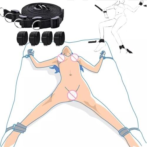 Bdsm Toys Under Bed Restraint Strap Erotic Sex Toys For Women Couples Bondage Set Handcuffs Fetish Slave Adult Games Toy Sexshop