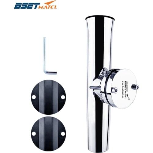 Stainless Steel 316 Fishing Rod Rack Holder Rest Pole Bracket Support Rail Mount for 1 to 2 inch Rail Marine Boat Accessories