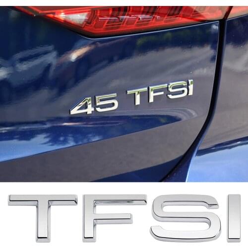 3D Metal Badge Car Rear Trunk TFSI A3 A6 A6L A8L Letters Font Logo Sticker For Audi B7 B8 B9 8P RS3 RS4 RS5 RS6 Q5 Q3 S5 A4 TT