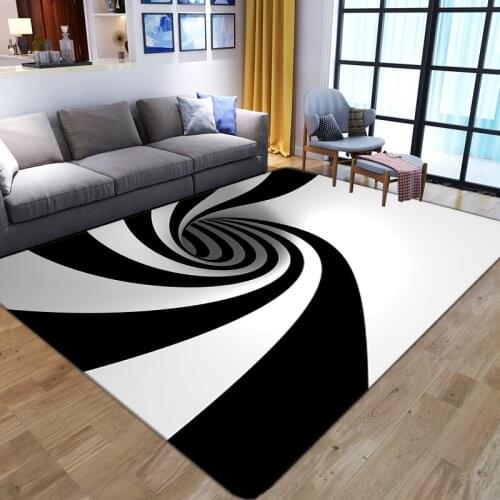 Nordic Style Geometric Art Painted Floor Mat Door Mat Anti-slip Mat Carpet Bedroom Living Room Childrens Room Home Decoration