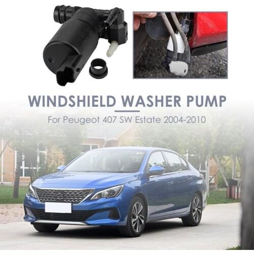 Washer Windshield Pump 93160293 Twin Outlet Outdoor Anti-resistance Repairing Parts for Peugeot 106 308 407 BERLINGO