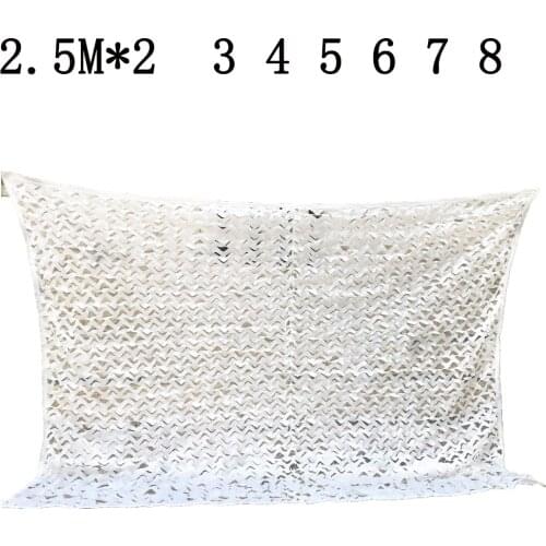 Sun Shelter L 2.5M W2 3 4 5 6 7 8M white Camouflage Net Reinforced for Garden Decoration sun shade tent for car beach tent