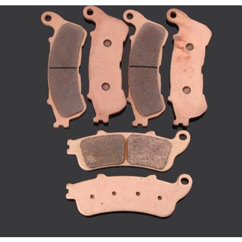 Motorcycle Front and Rear Brake Pads for Honda VFR800 Interceptor 800 06-13 NT700 Deauville 06-13 XL1000 Varadero 04-11