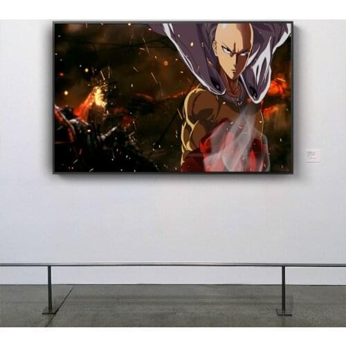 Anime One Punch Man Character Poster Large Prints Painting Anime Wall Art Picture Childrens Room Dormitory Family Decoration