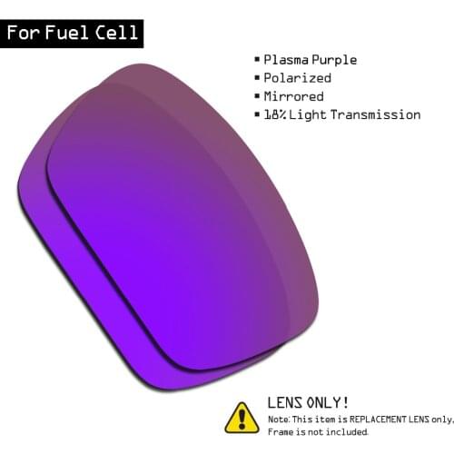 SmartVLT Polarized Sunglasses Replacement Lenses for Oakley Fuel Cell - Plasma Purple