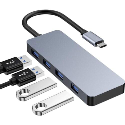 Ultra Silm USB C 3.1 Hub Splitter 4 PORT USB 3.0 Hub Pro Accessories USB Type C Adapter Hi-speed Converter For Macbook