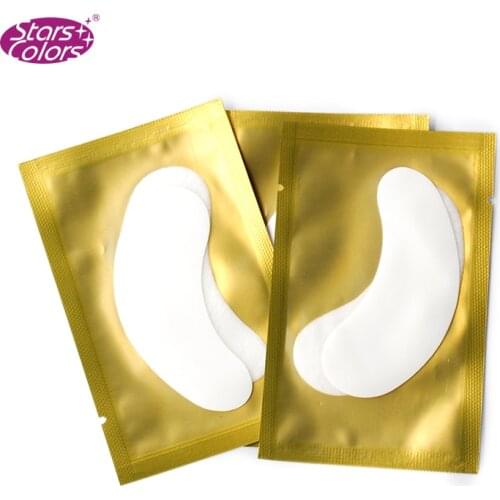 Thin Gel Eyelash Patch Flexible 100 Pairs/bag Silver Pack Lint Gel Eye Pad Patch Collagen No Simulate Eye Pads