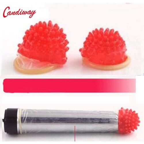 Vibrator Sleeve dotted Full Cover Penis Delay Impotence Extensions Condoms G spot massager masturbation Sex toy for Men
