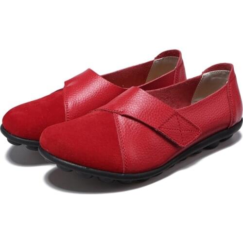 Womens Casual Shoes For Women 2021 Spring Autumn Womens Shoes Plus-size Single Fashion Leisure Casual Shoes Velcro Mothers Sh