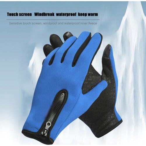 Winter Cycling Gloves Bicycle Warm Touchscreen Full Finger Outdoor Skiing Gloves Biking Portable Dustproof Cycling Part