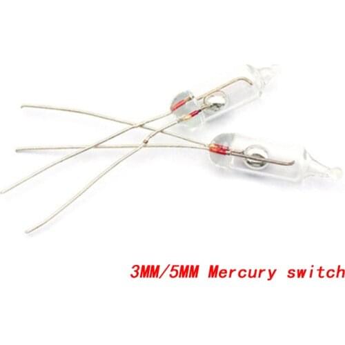 10PCS 3MM 5MM Mercury switch Tilt switch Unidirectional NEW