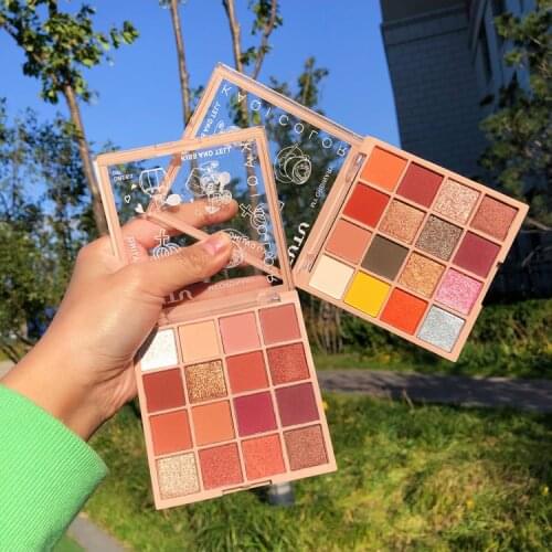 16 Color Matte Maquillage Eyeshadow Palette Makeup Palette Shimmer Glitter Pigmented Metallic Diamond Eyeshadow Pallete Cosmetic