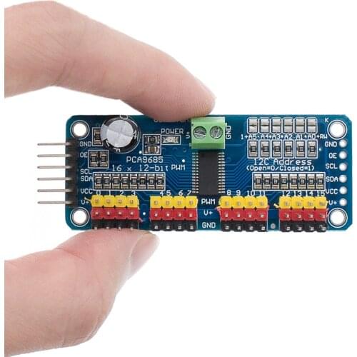 PCA9685 16-Channel 12-bit PWM Servo Motor Driver I2C Module For Arduino Robot