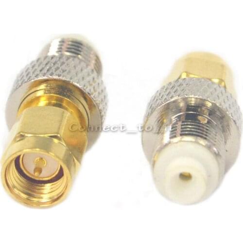 2 Pieces SMA Male Plug to FME Female Jack Adapter Straight RF Coax Adapter Convertor