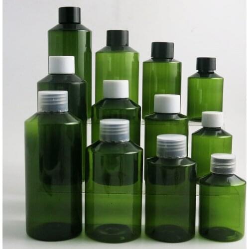 30 x 50ml 100ml 150ml 200ml Shoulder slope PET Plastic Cream Skin Care Containers Plastic Cosmetic Bottles for Shampoo
