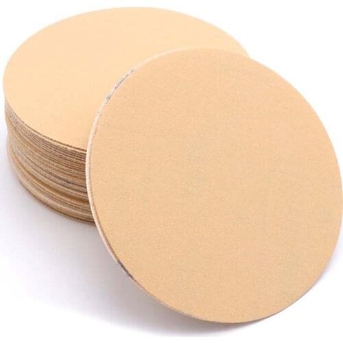 5/10/20PCS 5'' 125mm Sanding Disc Hook & Loop Sand Paper Sander Pads 60 - 1000 Grit Yellow