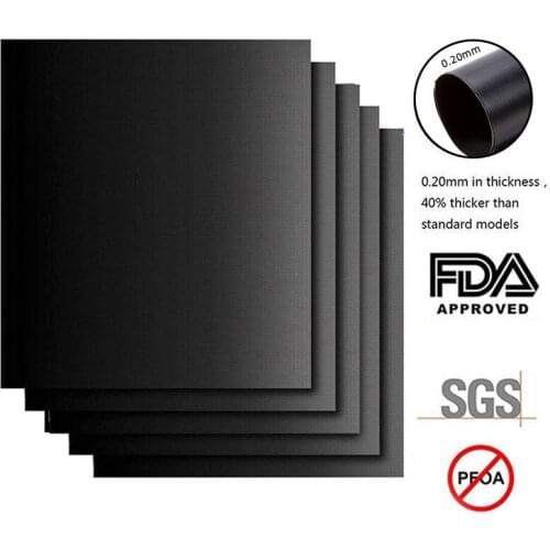 Non-Stick BBQ Grill Mat Baking Mat Reusable Outdoor Picnic Cooking Grilling Sheet Heat Resistance Easily Cleaned Kitchen Tools