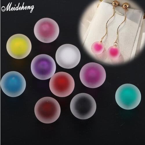 Fantasy Jewelry Accessory DIY Beads In Beads Fashion Inner Color Single Hole Beads Material Earrings Rubber Self-Made Beads