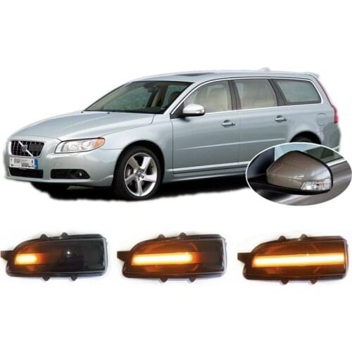 For Volvo V70 MKII SW 285 MKIII BW 135 2007 2008 2009 2010 2011 Dynamic LED Blinker Indicator Mirror Turn Light Signal Repeater