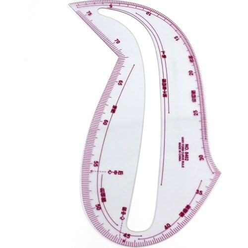Clothing Curve Ruler Sleeve Cage Sleeve Gathering Ruler Template Ruler Hole Ruler Engraved Line Built-in Pattern Marking Ruler