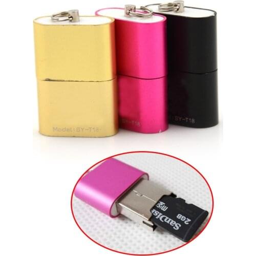 1Pc 480 Mbps USB 2.0 OTG Adapter Mini size High Speed USB 2.0 Micro SD TF T-Flash Memory Card Reader Adapter for Tablet/Phones