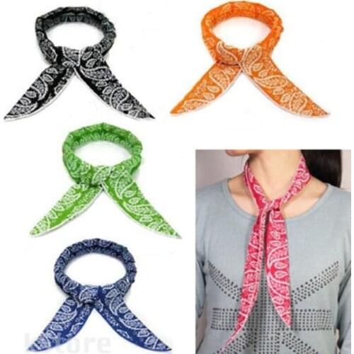 2019 Summer Cool Cooling Wrap Tie Headband Neck Cooler Scarf Body Ice New Fashion Multifunction Non-toxic Hot Wholesale 5 Styles