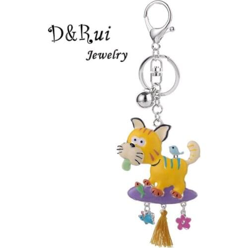 Fashion Cartoon Dog Keychain for Men Women Trinket Creative 2019 Car Bag Keyring Key Chain Ring Holder Accessories Jewelry Gift
