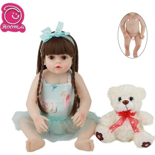 Reborn Dolls 48 Cm Silicone Soft Realistic Princess Girl Baby Doll For Sale Ethnic Doll Kid Birthday Xmas Gifts
