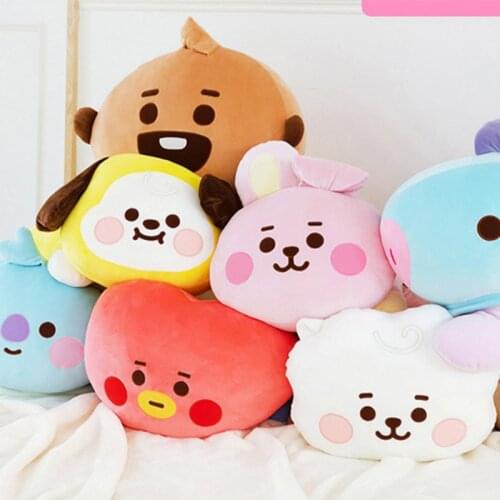 New Korean Kpop Bangtan Boys Cartoon Toys Plush Soft Dolls Kids Girls Fans Birthday Gifts Sleeping Desk Pillow Top Quality 40CM
