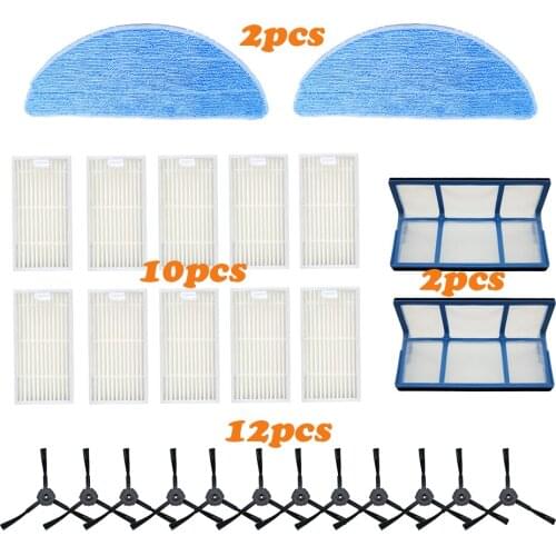 Primary dust Filter side brush Efficient Hepa Filter for ilife v5pro V50 V55 x5 v5s pro v5 v5s V3 V3s robot vacuum cleaner Parts