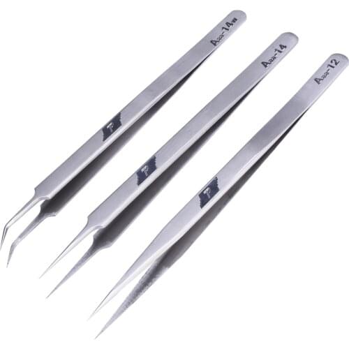 High Quality Stainless Steel Tweezers Precision Tweezers Pinzas Herramientas Repair Hand Tools