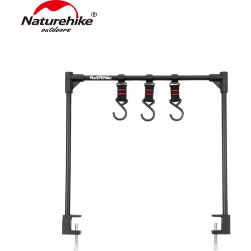 Naturehike Outdoor Aluminum Alloy Hanging Shelf Simple Design No Drilling Camping BBQ NH20PJ137