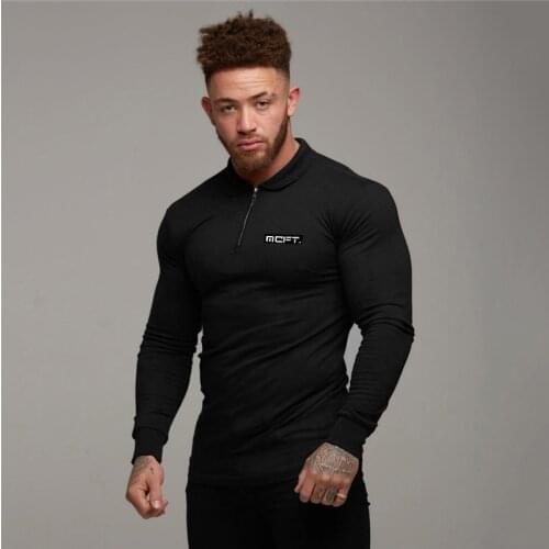 Men Polo Shirt Slim Fit Long Sleeve Polo Shirt Solid Color Polo Gym Clothing Autumn Streetwear Casual Fashion Men top Tees