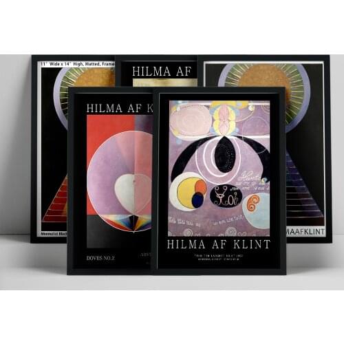 Swedish Hilma af Klint Exhibition Poster Vintage Abstract Prints Pictures Wall Art Home Decoration Canvas Painting Living Room