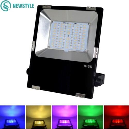 Mi Light 10W 20W 30W 50W LED Floodlight IP65 AC85-265V Waterproof RGB + CCT LED Flood Light For Outdoor Lighting