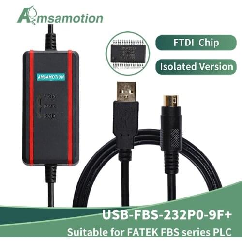 USB-FBS-232P0-9F Download Line Suitable FATEK FBS Series PLC Programming Cable Data