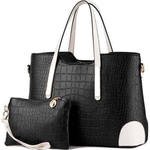 Women Bag Shoulder Handbag Messenger Bags Women Vintage Fashion Luxury Top-Handle Composite Bag Purse Wallet Leather