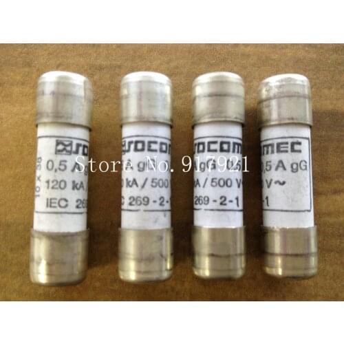 [ZOB] France SOCOMEC SOCOMEC 0.5AgG fuse 500V 10X38MM IEC 269-2-1 --20PCS/LOT