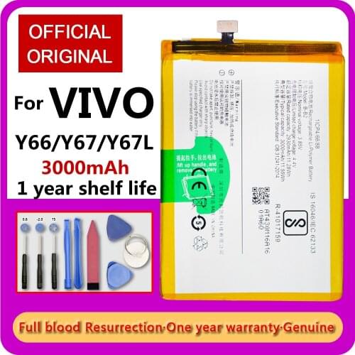 100% Original High Capacity Battery 3000mAh B-B2 for VIVO Y66/Y67/Y67L High Capacity Batteries Free Tools with Tools