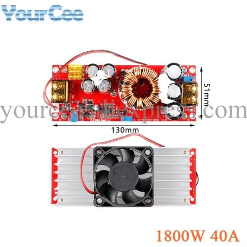 1800W 40A DC DC Step Up Boost Power Supply Module Constant Voltage Constant Current CV CC Converter Board Module DC-DC Regulator