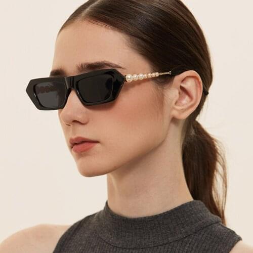 2021 woman men sunglasses spring summer party sunglasses narrow square rectangle glass classic fashion feminio luxury glass