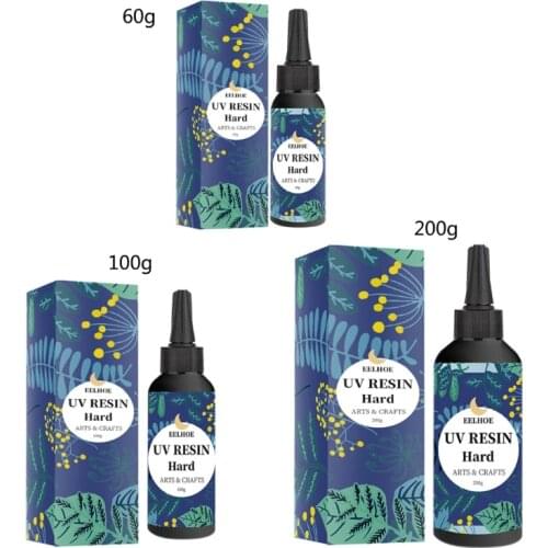 30/100/200g UV Resin Glue Quick Drying UV Gel Curing Hard State DIY Jewelry Handicraft Decoration Production Accessories Glue