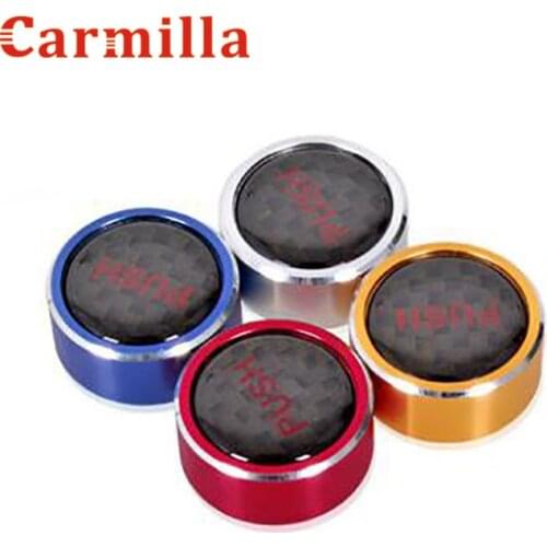 Carmilla Aluminium Alloy Car Audio Panel Refitting Luxury Knob Cover for Ford New Fiesta 2009 - 2017 Mk7 Ecosport 2013 - 2016
