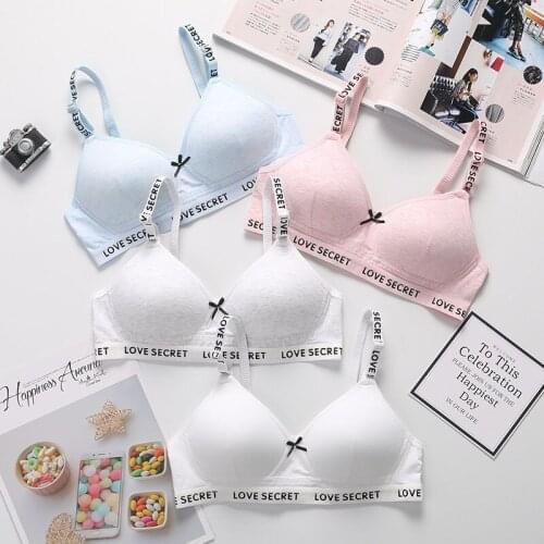 Breathable Cotton Seamless Bras for Women Sold Color Bralette Push Up Bras No Wireless Brassiere A B Cup Underwear Sexy Bra