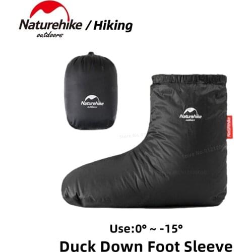 Naturehike 90% White Goose 700FP Down Shoe Covers Camping Indoor Unisex Winter Warm Feet Cover Waterproof Windproof Keep Warm