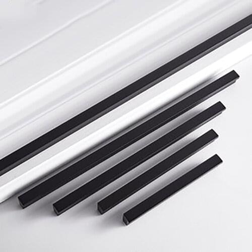 Black Furniture Cupboard Door Handle Cupboard Wardrobe Drawer Dresser Knob Kitchen Closet Wardrobe Door Knob Furniture Handle