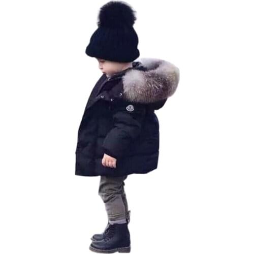 Kids down jacket coat Winter hooded cotton coat for 1-8years children girls boys Winter thick coat outerwear clothing
