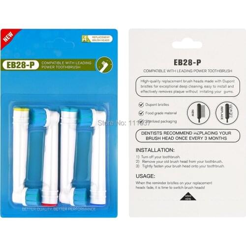 EB28-P New Electric Toothbrush Replacement Heads Professional Oral Care 4pack(16pcs)